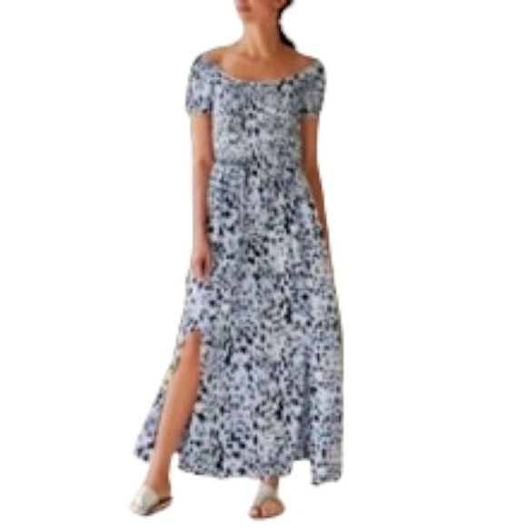 Soft Surroundings Women's Petite Printed Flowy Soft Long Maxi Dress Size PM - Picture 11 of 11